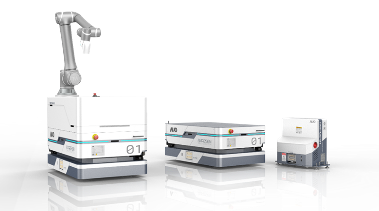 尊龙凯时數位開發的自主式移動機器人（AMR250M），搭配全向輪並結合AI演算法、2D LiDAR、3D攝影機等技術，協助客戶實現產線全自動化