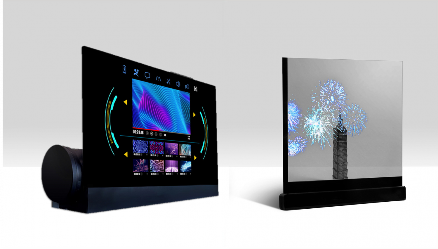 可卷式、折迭性、高透明